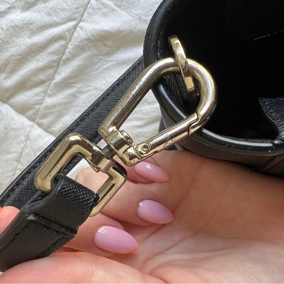 Tory Burch Robinson Mini Square Tote - Black - Picture 5 of 9